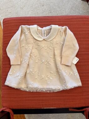 Neiman Marcus Embroidered Baby Dress Made in ITALY